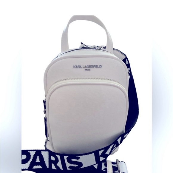 Karl Lagerfeld Maybelle Mini sling bag Winter White, NWT - Picture 2 of 8